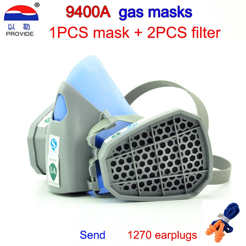 

PROVIDE 9400A respirator gas mask high quality Silica gel protective mask against Spray paint Pesticide spray filter mask