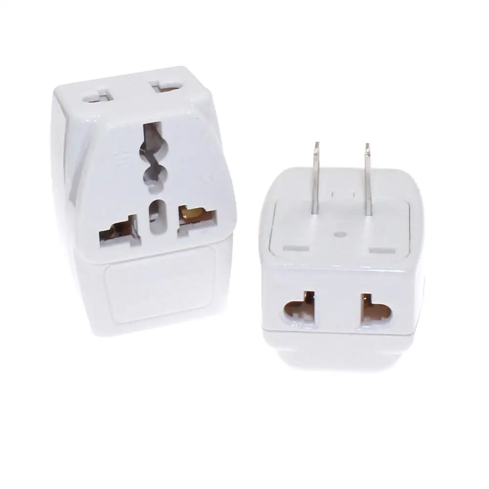 US Travel Adapter (Type A), Convert Universal Socket To 2-flat Pins Japan America Philippines Power Plug 1To 3 Receptacle Outlet