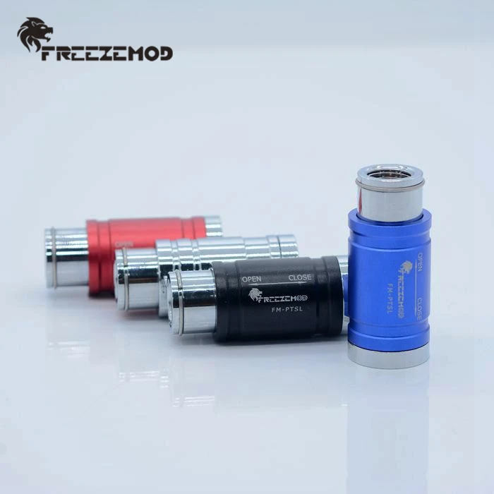 FREEZEMOD double internal tooth flat push stop valve full copper hard tube install adjustable water flow double female. FM-PTSL