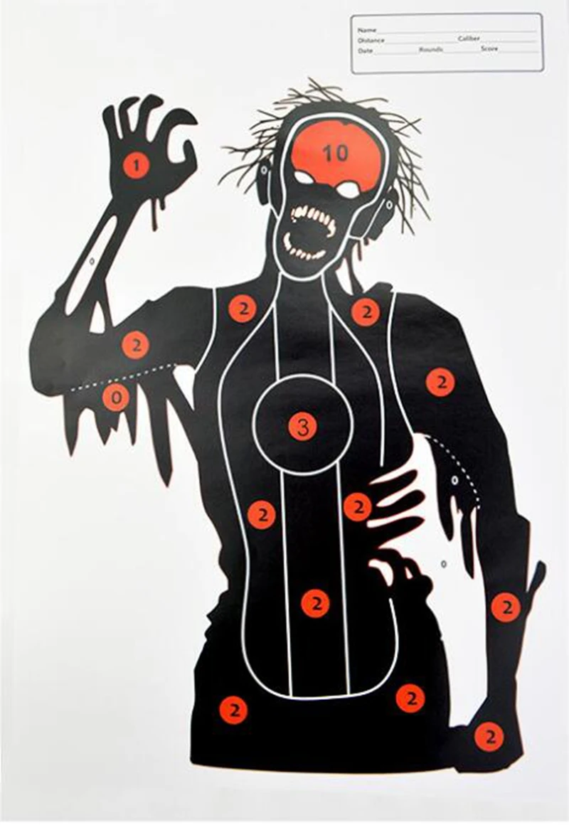 1pcs Shooting Target Paper 45x32cm Shooting Range Paper Silhouette Targets- for Firearms, Guns, Rifles, Pistol, BB Guns, Air Gun