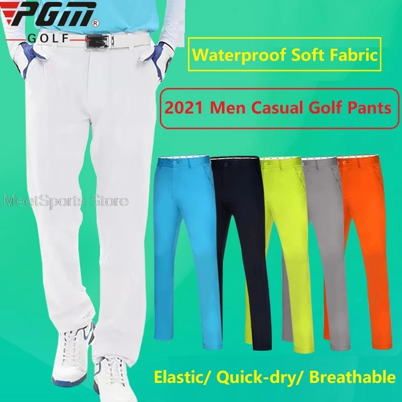 Pgm Golf Pants Men Long Pants High-Elastic Sports Wear Casual Trousers Men\'S Summer Slim-Fit Quick-Drying Soft Sweatpants