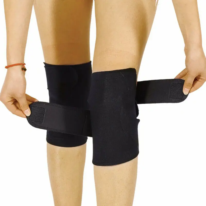 Cinta de apoio de joelho magnética, cinta de aquecimento ajustável de neoprene para artrite, protetor de articulações do joelho