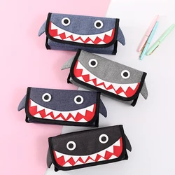 Shark Pencil Case Estuches Escolares Pencilcase School Supplies Large Capacity Piornik Cute Stationery Back To School Pencil Box