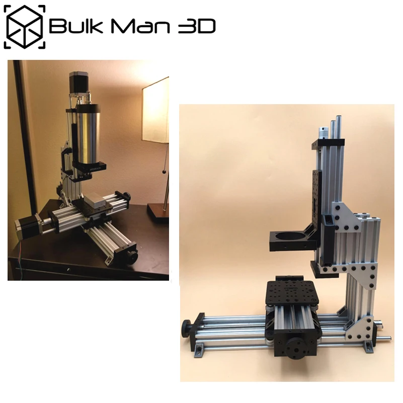 20%OFF BulkMan3D MiniMill CNC Machine Mechanical Kit 3 Axis Desktop DIY Milling Frame Kit with 1.26N.m Nema23 Stepper Motors