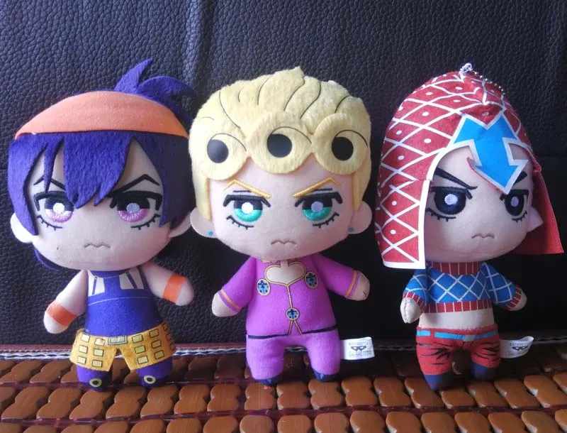 NEW JoJos Bizarre Adventure Golden Wind Plush Giorno Narancia Mista Plush Doll Stuffed toy JAPAN Anime 2019