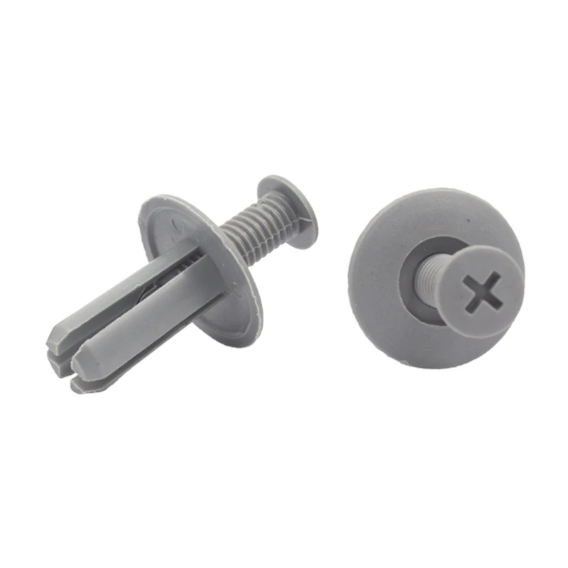 20Pcs Gray Push in 8mm Hole Long 26mm Expansion clamp Fits Panel Trim Retainer Clips Fastener