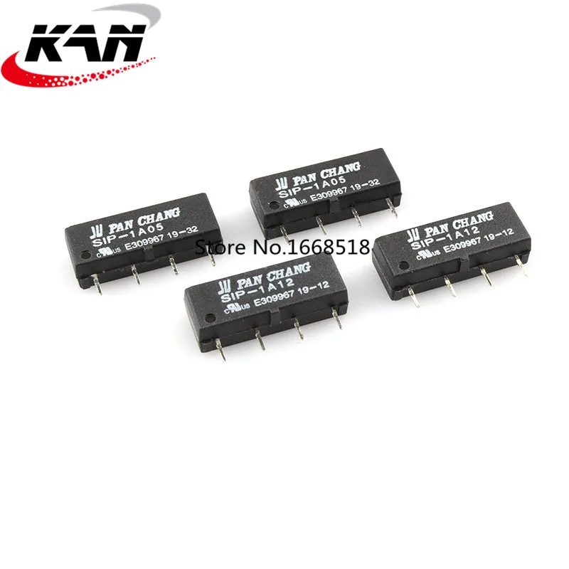 20pcs/Lot 5V 12V Reed Relay Switch Module SIP-1A05 SIP-1A12 SIP-1A24 4PIN Reed Relay