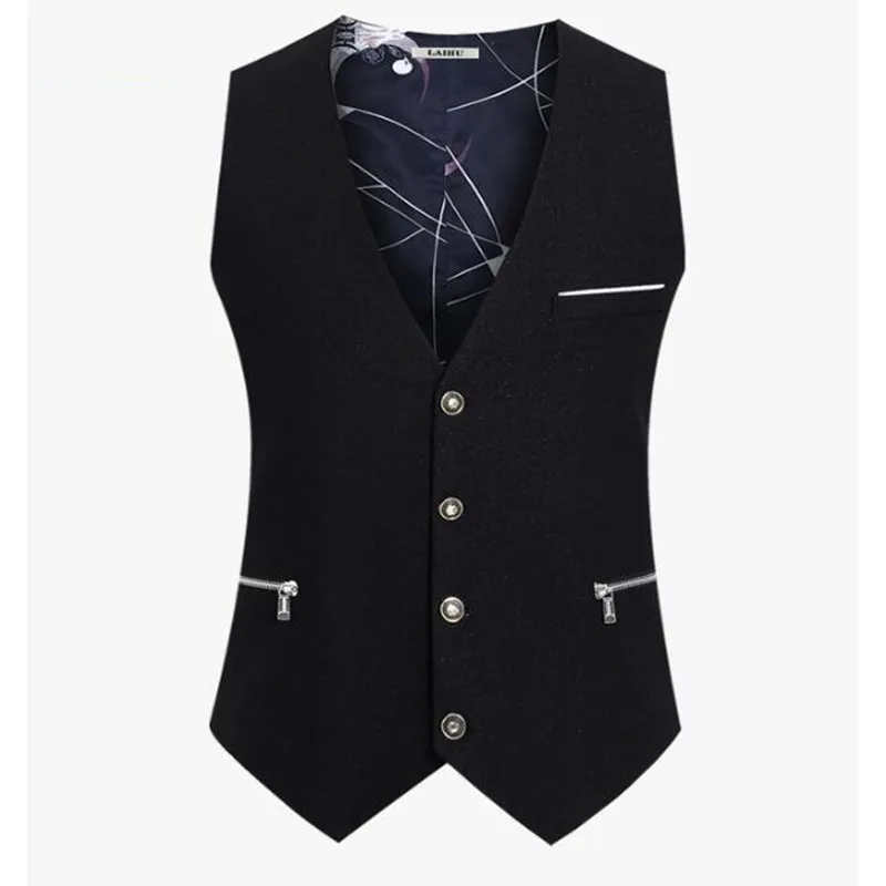 

Men Vests High Quality Mens Dress Suit Vest Waistcoat Casual Business Vests Tops