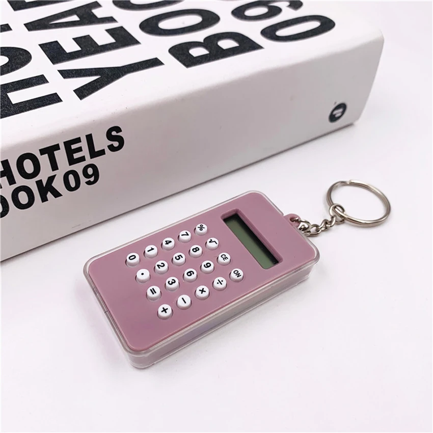 Creative Mini Calculator, Special Calculator for Student Exams, Special Keychain Calculator for Button Batteries Calculadora