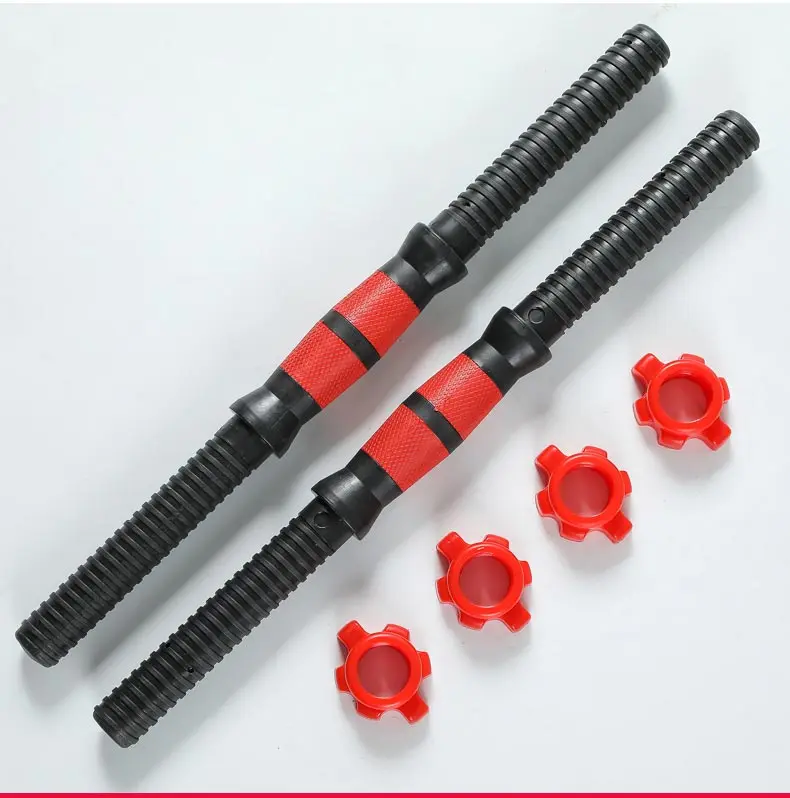 40/50cm Dumbbell Rod Solid Steel Weight Lifting Dumbbell Bar With Connector Gym Home Fitness Barbells Bars Workout F2006