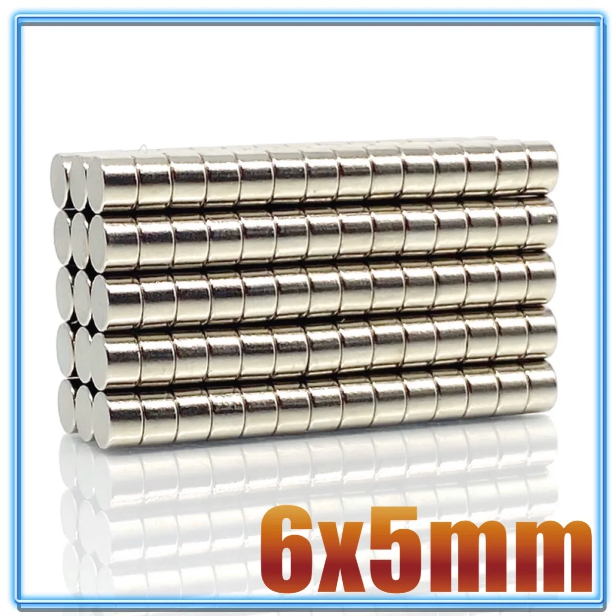 20/50/100/200pcs 6x5 mm Rare Earth Neodymium Magnets 6mmx5mm Super Powerful Strong Magnets 6x5mm Small Round Diameter 6*5 mm