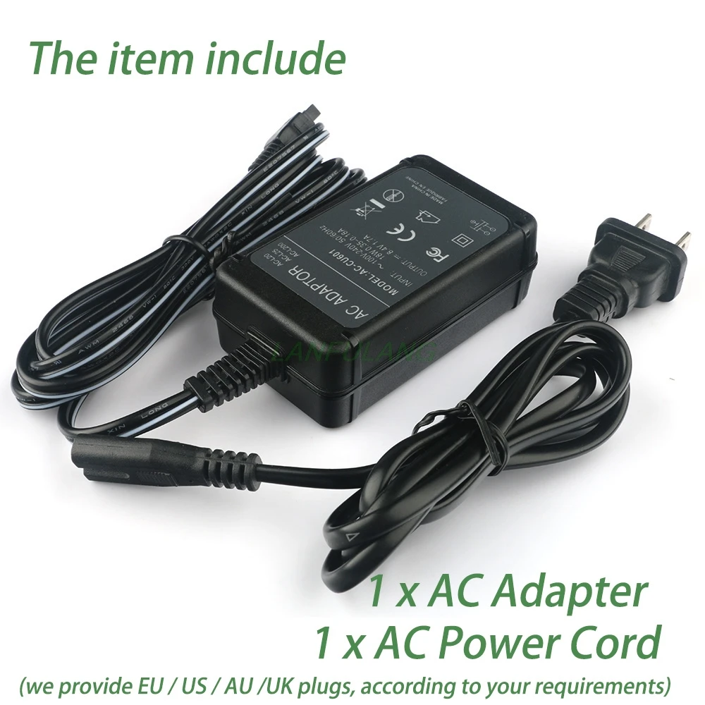 AC-L200 Power Adapter Charger for Sony Handycam HDR-XR260 HDR-XR260E HDR-XR350 HDR-XR350E HDR-XR550 HDR-XR550E