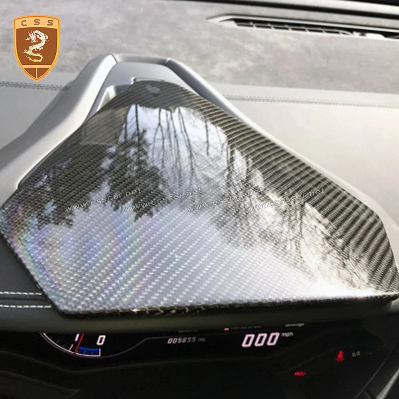 Hot Sell Dry Carbon Fiber Lamborghini Central Control Instrument Panel Interior Trims for Huracan LP610 lp580 OEM style