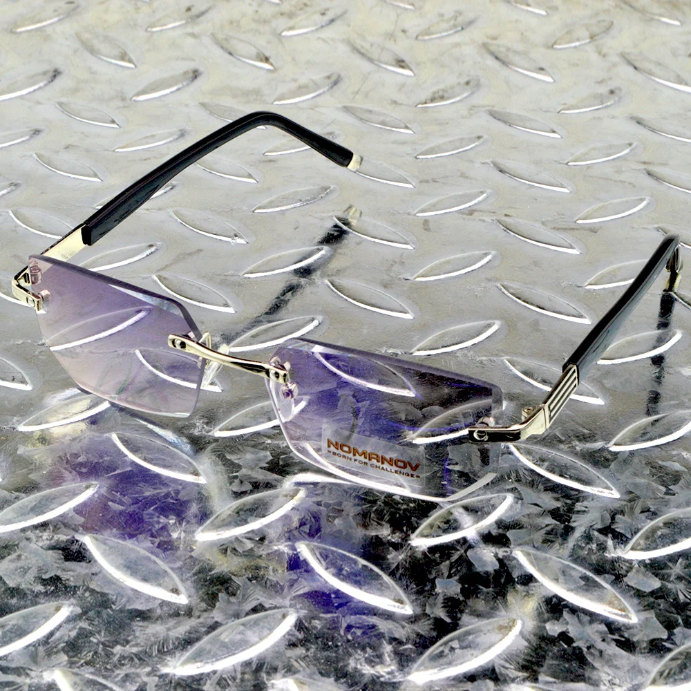 Diamond Cut Reading Glasses Women Men High Quality Ultralight Rimless Commercial Anti Blu Anti Fatigue +0.75 +1 +1.25 +1.5 to +4