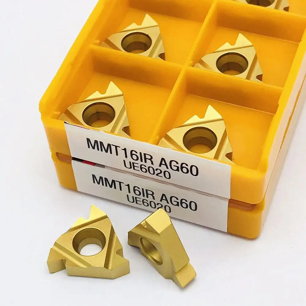 MMT 16IR AG60 VP15TF UE6020 US735 inserto in metallo duro utensile per tornitura filettatura utensile per parti CNC 16 irag60 inserto filettato inserto per tornitura