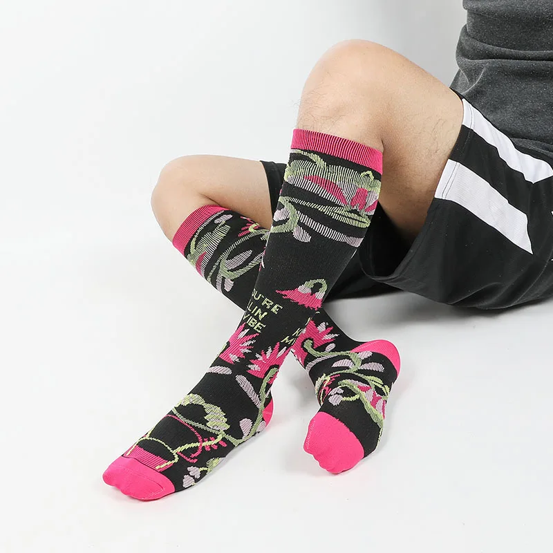 2021NewRunning Anti-slip Socks Men Cycling Marathon Halloween Sports for Varicose Veins and Veins Diabetes Socks Man Lot Outdoor image 3