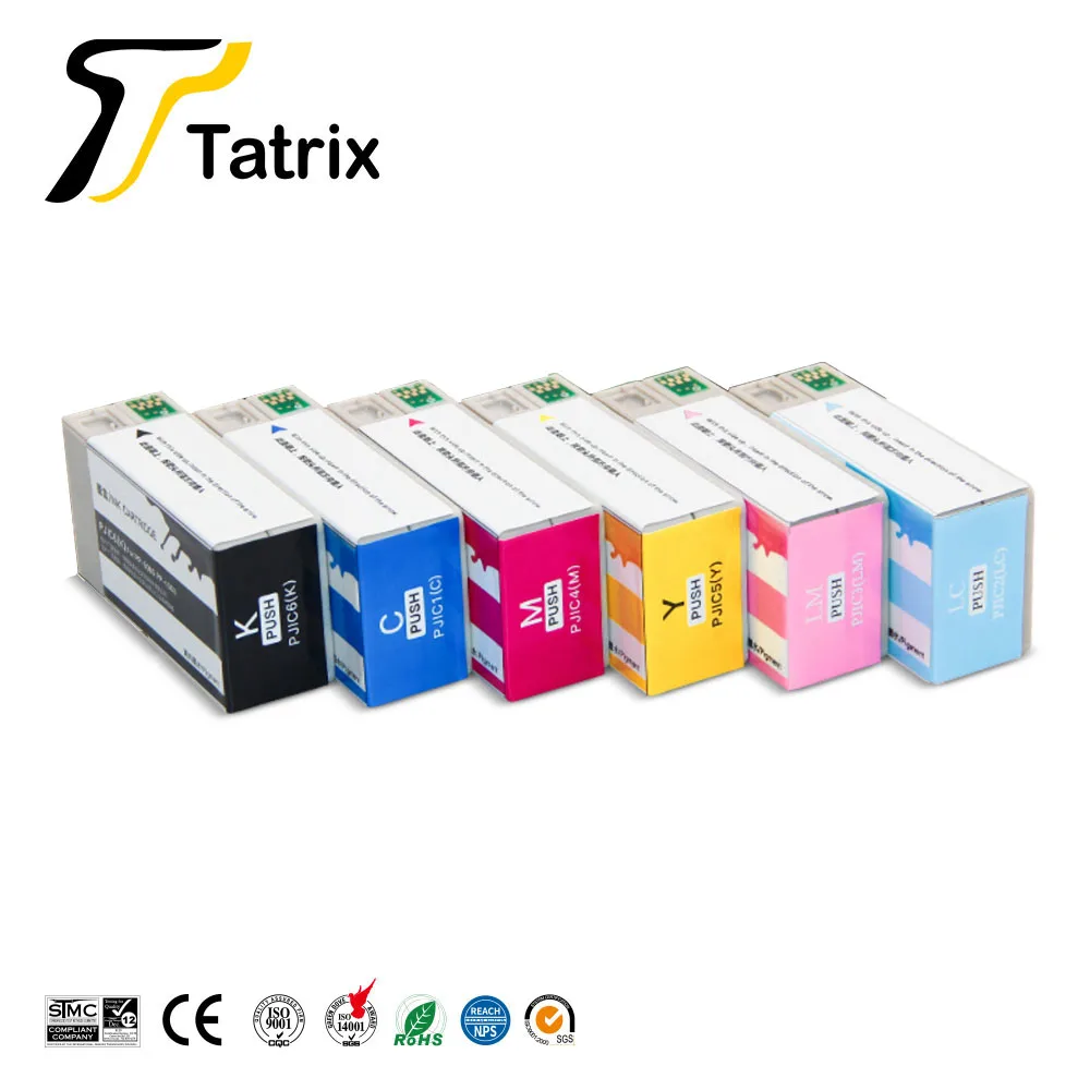 Tatrix For Epson CD printer ink cartridge compatible for epson PP-100 PP-100N PP-50 PP-50BD PJIC1 PJIC2 PJIC3 PJIC4 PJIC5 PJIC6