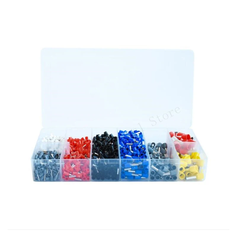 

1200PCS Wire Ferrules, Insulated Crimp Pin Terminal Kit for Electrical Projects, AWG 24-7, 8 Sizes,Ferrule Crimping Kit