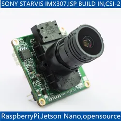 Módulo de câmera para Raspberry Pi, Jetson Nano XavierNX,i.MX8m Maaxboard, MIPI CSI-2 MP, Star Light ISP, CS-MIPI-IMX307, Raspberry Pi