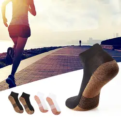 1 Pair Copper Fiber Pure Cotton Sports Magic Socks Bamboo Fiber Sports Sweat Black White Socks For Various Outdoor Activities