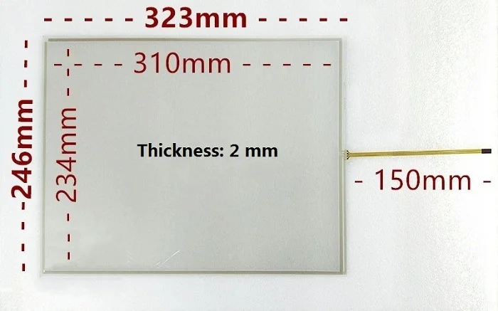 

New 15-inch 4-line standard touch screen 324*252 323*246 is suitable for K600POS ordering machine