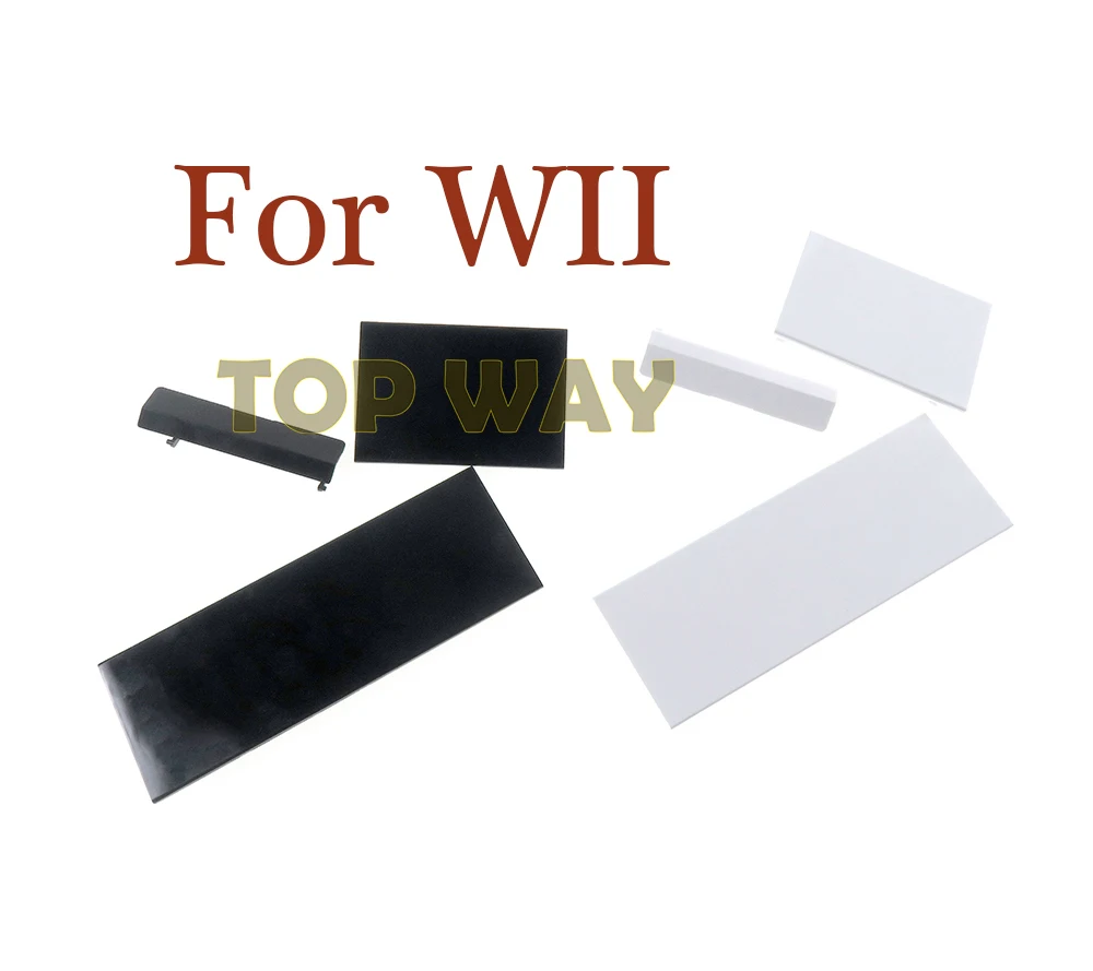 2sets New White Replacement Memeory Card Door Slot Cover Lid 3 Parts Door Covers for Nintendo for Wii Console White Wholesale