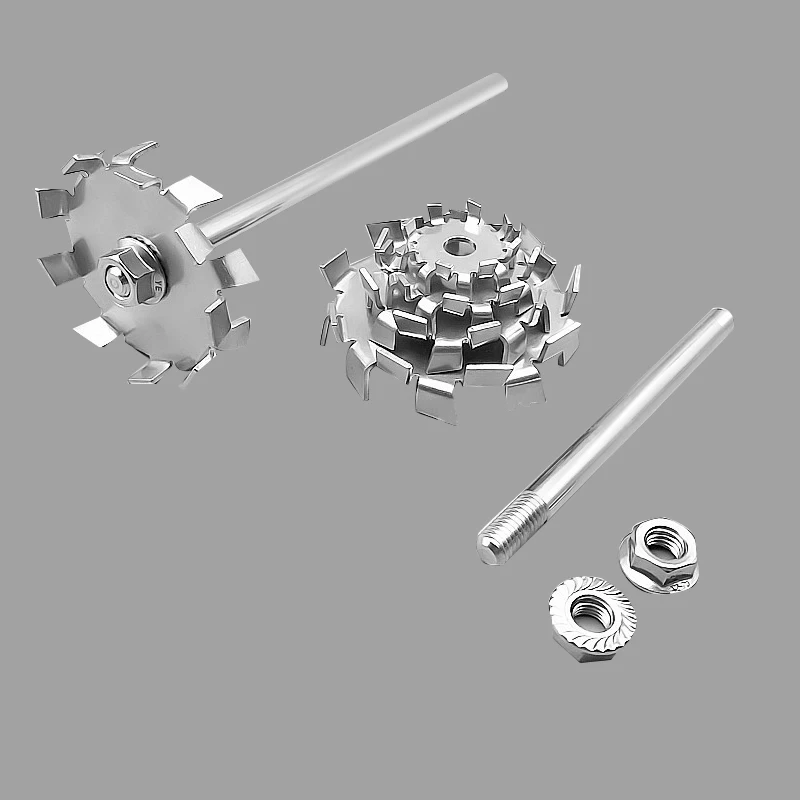 

1pc Lab 3cm To 15cm 304 Stainless Steel Dispersing Disk, Sawtooth Type Stirring Paddle, Round Dispersing Blade