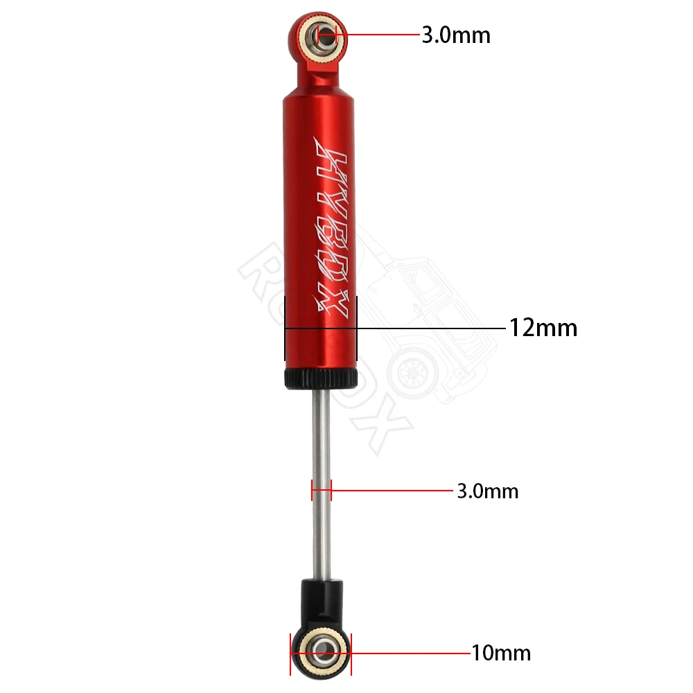 RC Car Built-in Spring 70/80/90/100/110mm Shock Absorber Damper For 1/10 RC Crawler Axial SCX10 ii RBX10 Wraith TRX-4 MST Redcat