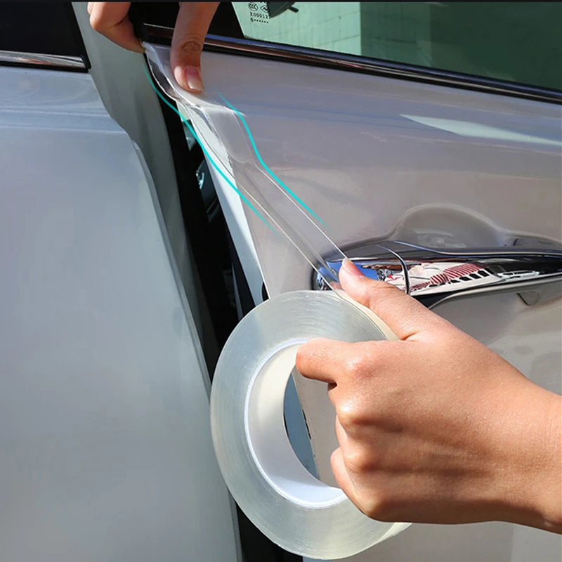 Universal Door Edge Rim Protective Car Stickers Car Anti-collision Strip Nano Tape Scratchproof Car Threshold Transparent Film