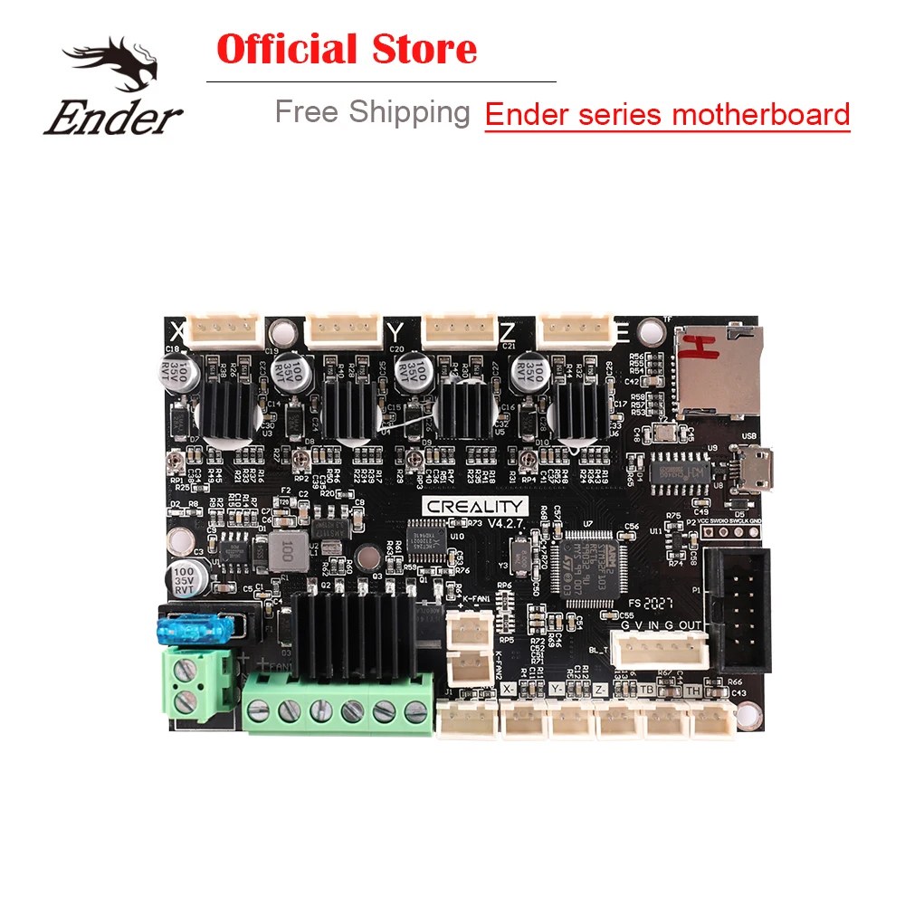 Creality 3D Printer Motherboard 32 Bit 3d Printer Parts V4.2.7/V2.2 /V2.4.S1.301 Silent Mainboard For Ender-3 S1/Ender-3 V2