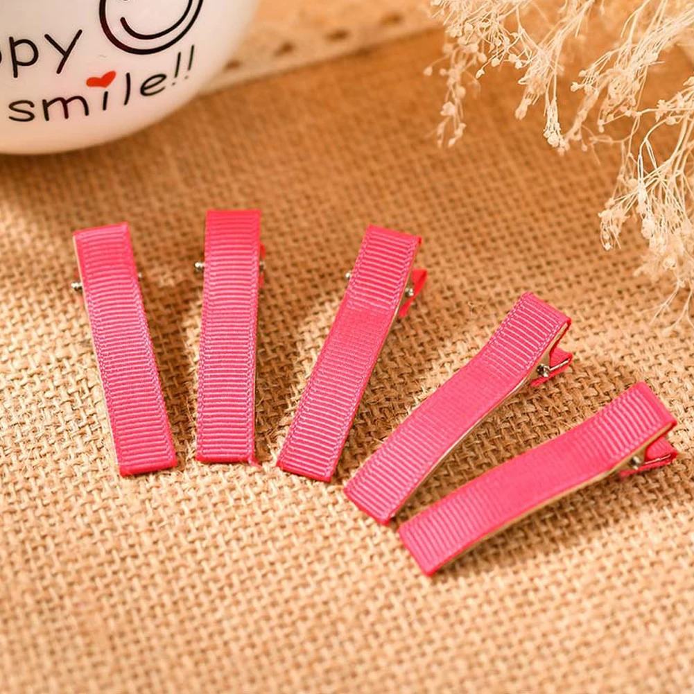 10PCS 늑골이있는 악대 Hairclip 4.5cm Hairbows 세련된 헤어 액세서리 패션 헤어 자용 머리 스냅 클립 DIY 클립 모자를 쓰고 있죠 액세서리