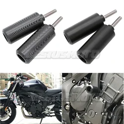 Moto Nero Carbonio No Cut Paratelaio Crash Protezione dalla caduta Per Yamaha FZ6 FZ600 2004-2008 2005 2006 2007