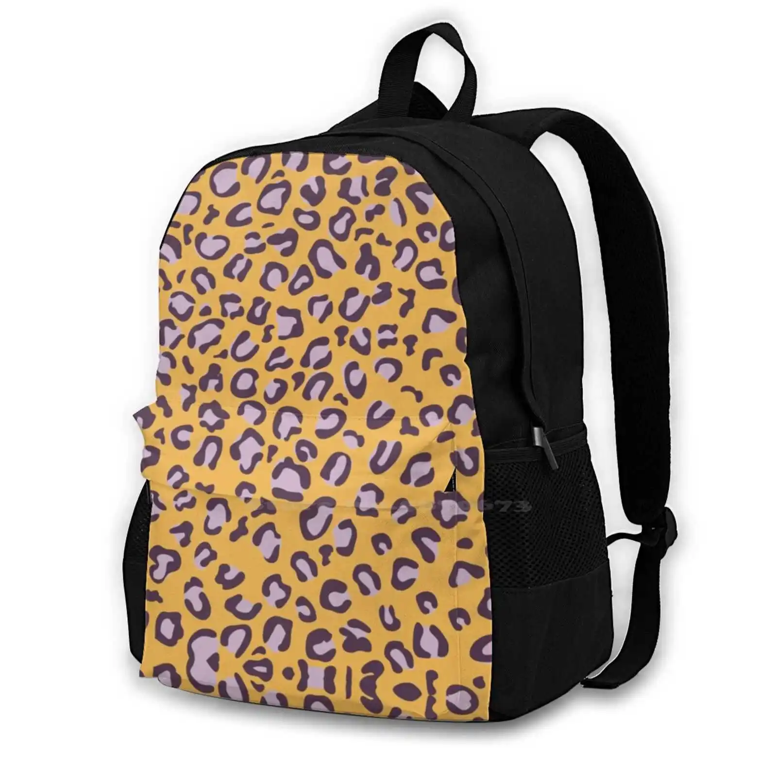 Cheetah-Faded Lavender 3d Print Design Backpack Casual Bag Kapchi Hydro Curtain Toddler Masc Facial Covering Stickr Cases