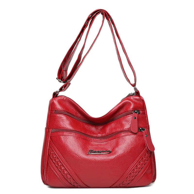 

Women's High Quality Multiple Styles Designer Handbags Multi-pocket Soft Leather Casual Shoulder Bag Messenger Bag