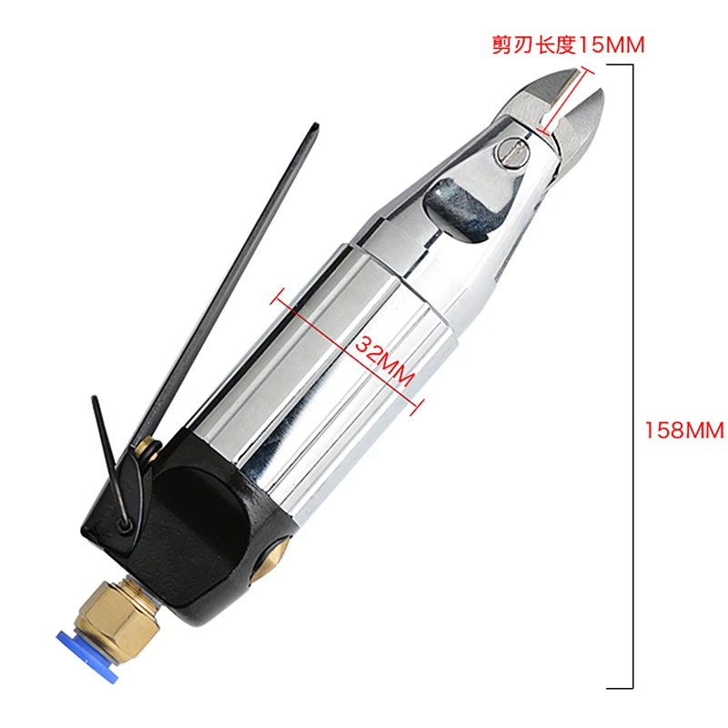 Micro Pneumatic Scissors Air Power Shear Wind Cutter Plastic Cutting Tool for Workshop Electronic Component Pin Metal Wire Etc