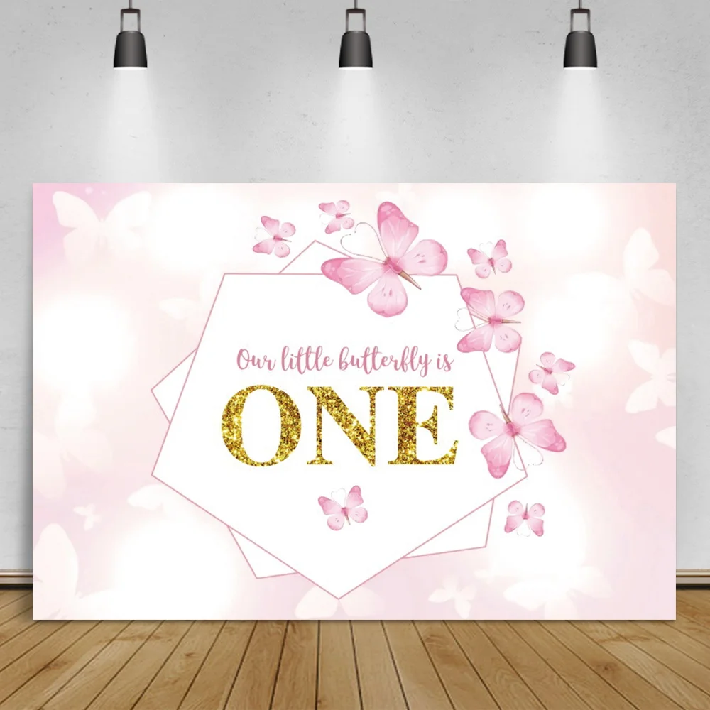 Laeacco Neugeborenen Hintergründe EIN Wenig Schmetterling ist Auf Dem Weg Blumen Glitters Baby Geburtstag Fotografie Kulissen Foto Studio
