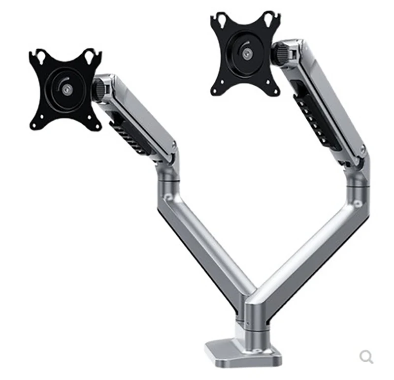 

V8-2S Aluminum Desktop 17-32" Dual Monitor Holder Mechanical Spring Arm Free Lifting Full Motion TV Monitor Mount Load 11kgs Eac