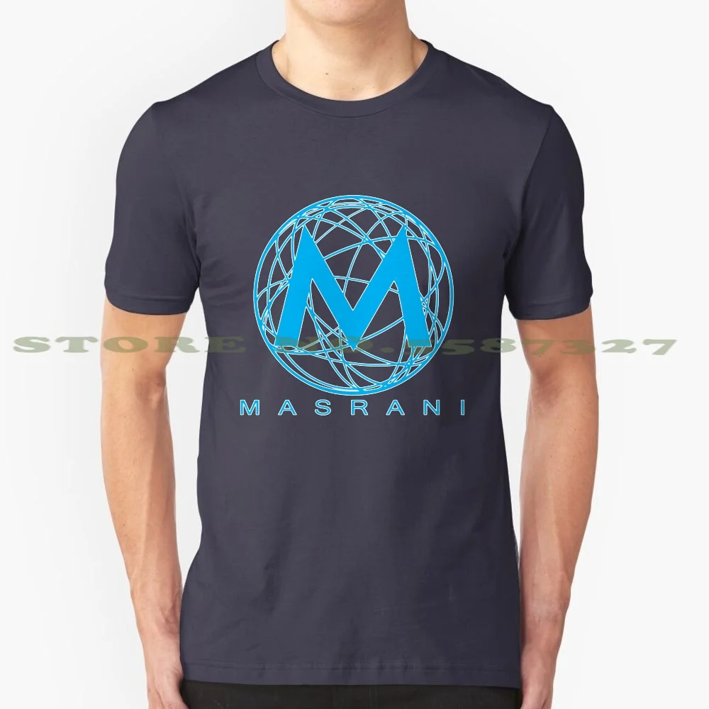 Masrani Blue 2 100% Cotton T-Shirt Jurrasic Park World Dinosaurs Masrani Ingen Globar Technology Velociraptor Trex Clever