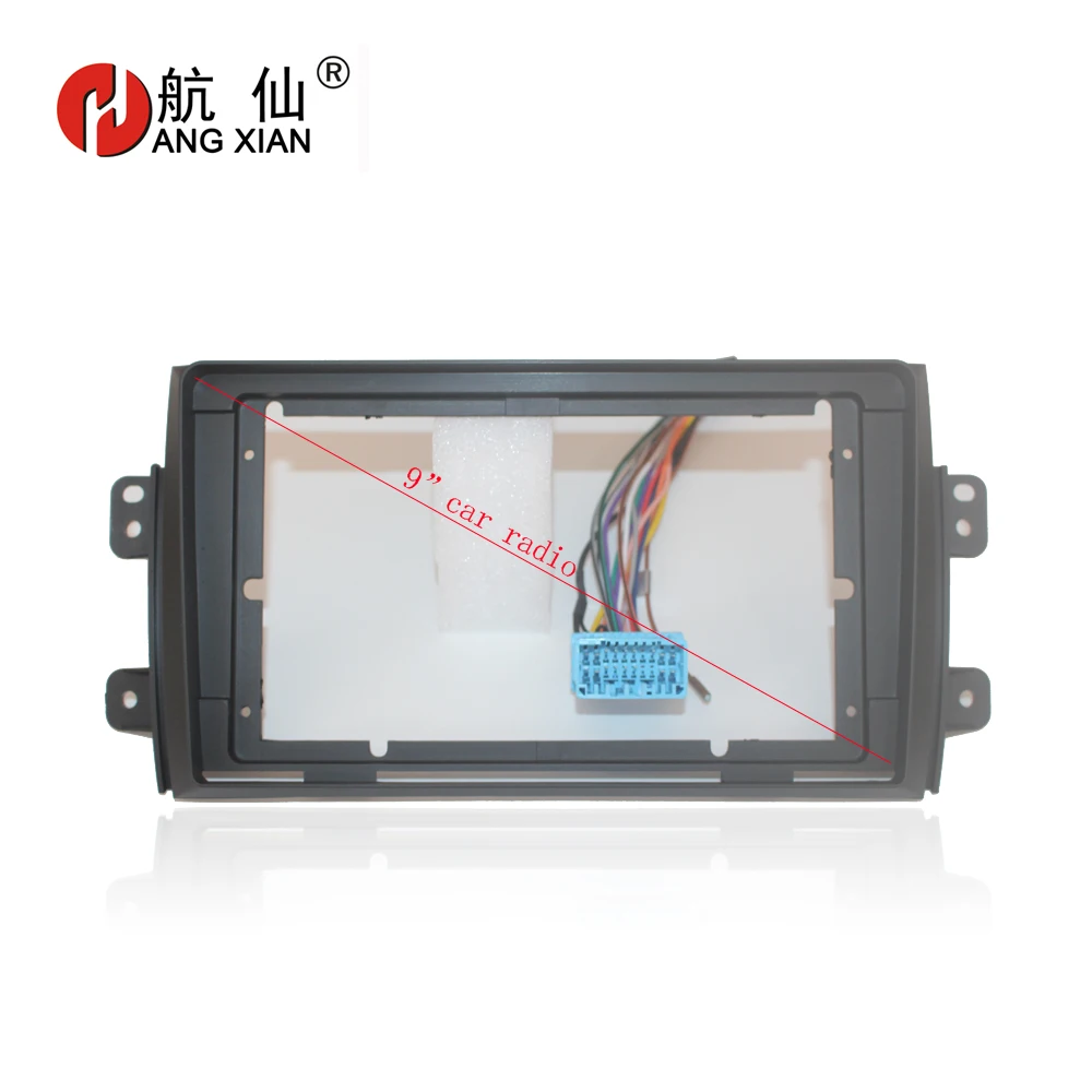 

HANGXIAN 2 Din Car Radio Fascia frame for Suzuki SX4 2011-2016 Fiat sedici 2006-2010 car DVD gps Panel Dash Kit Frame Trim Bezel