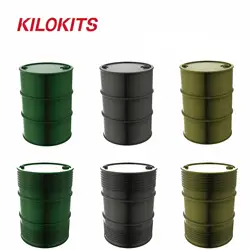 10 Sets 20PCS 1/35 Plastic Military Fuel Drum Set Unpainted Dioramas Battleboard Toy Hobby Model Building Accessories Kits
