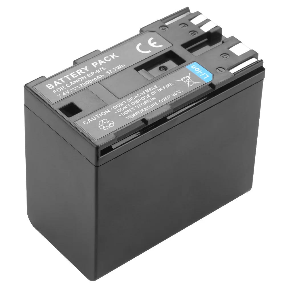 7800mAh BP-975 BP 975 BP-945 akumulator do aparatów Canon EOS C100,EOS C100 Mark II, EOS C300, EOS C300 PL, GL2, XF100, XF105