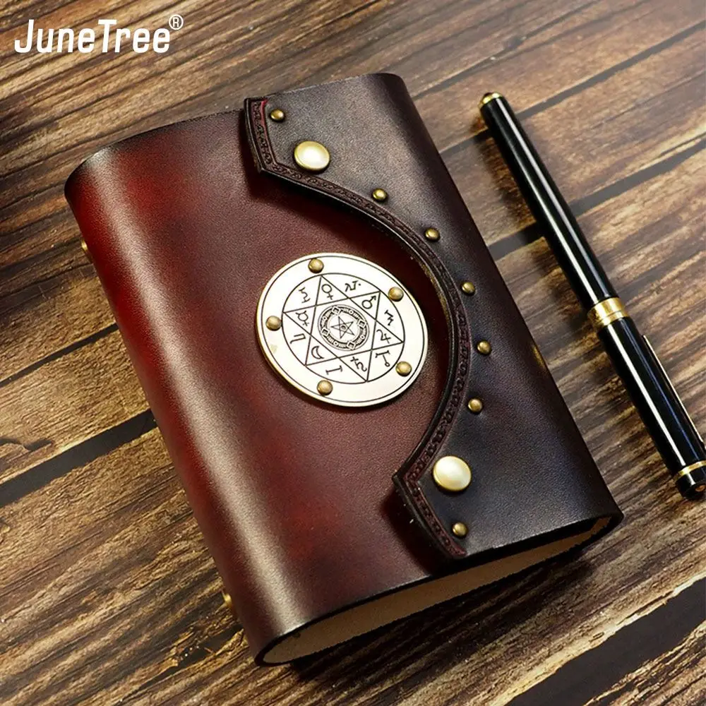 A7 A6 A5 Genuine leather notebook travelers journal agenda handmade planner notebooks vintage diary Magician book