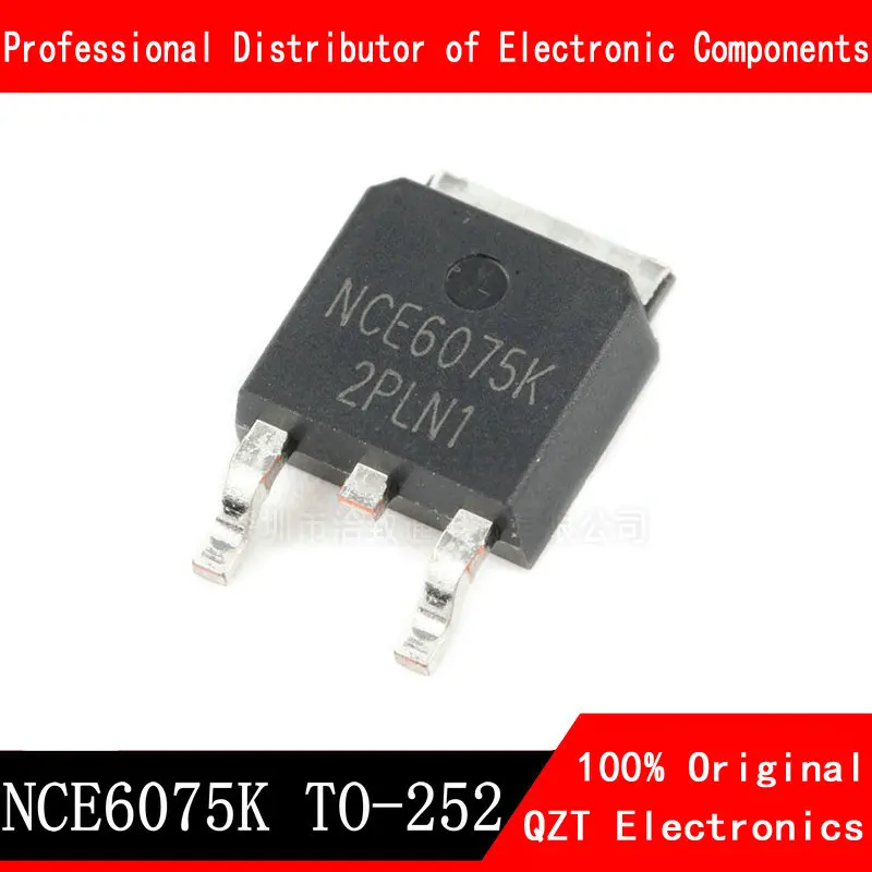 10pcs/lot NCE6075K TO252 NCE6075 TO-252 6075K MOSFET-N 60V 75A new original In Stock