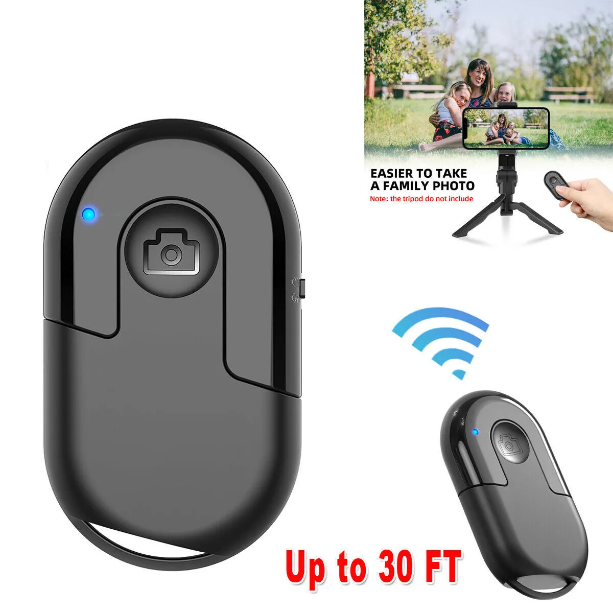 2.4Hz~2.4835GHz Bluetooth 4.0 Remote Shutter Taking Selfie Control Button Gifts For iOS Android Camera Phone