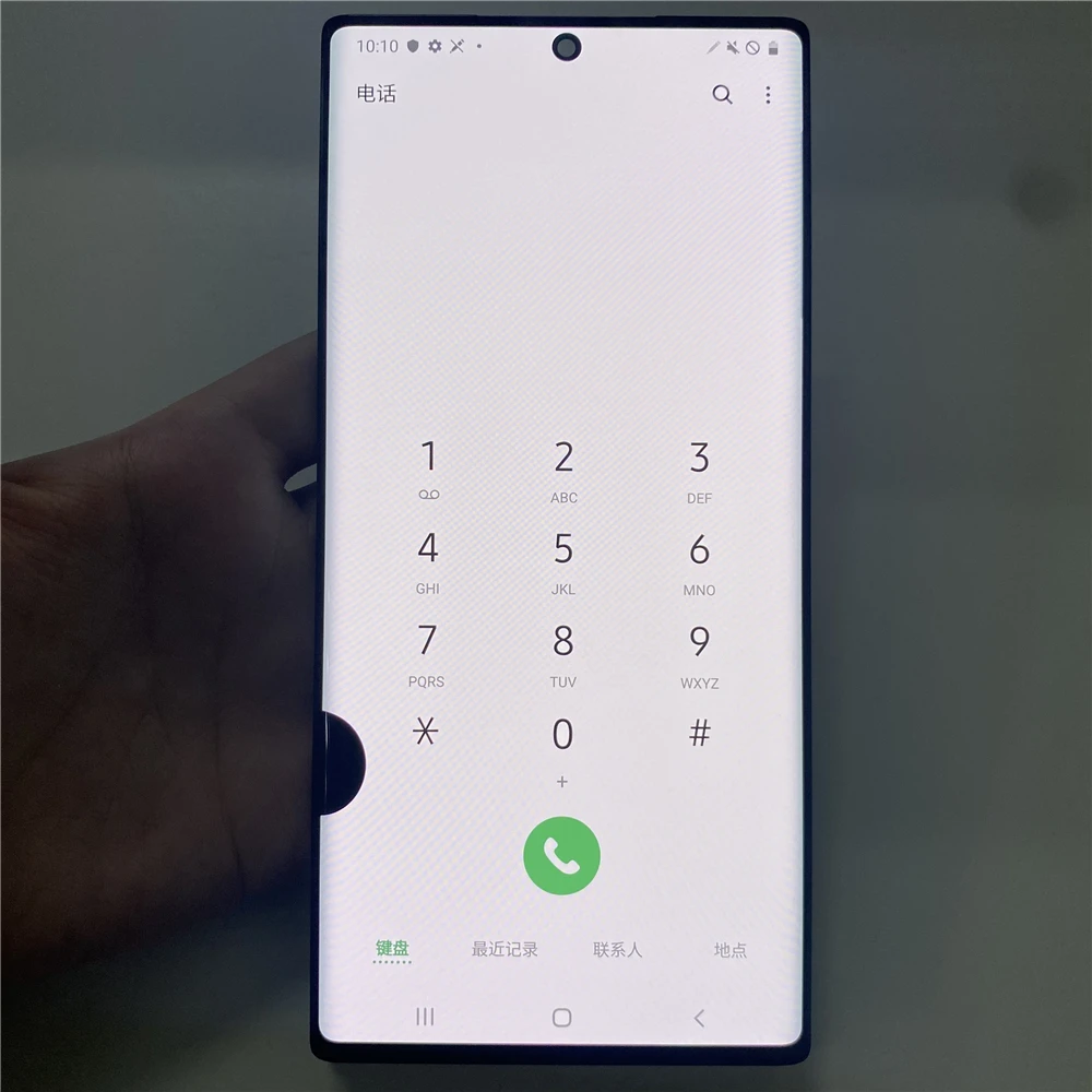 واحد بيع عيب نقطة خط LCD لسامسونج نوت 10 + LCD N975F نوت 10 زائد شاشة الكريستال السائل محول الأرقام بشاشة تعمل بلمس لا الإطار #5