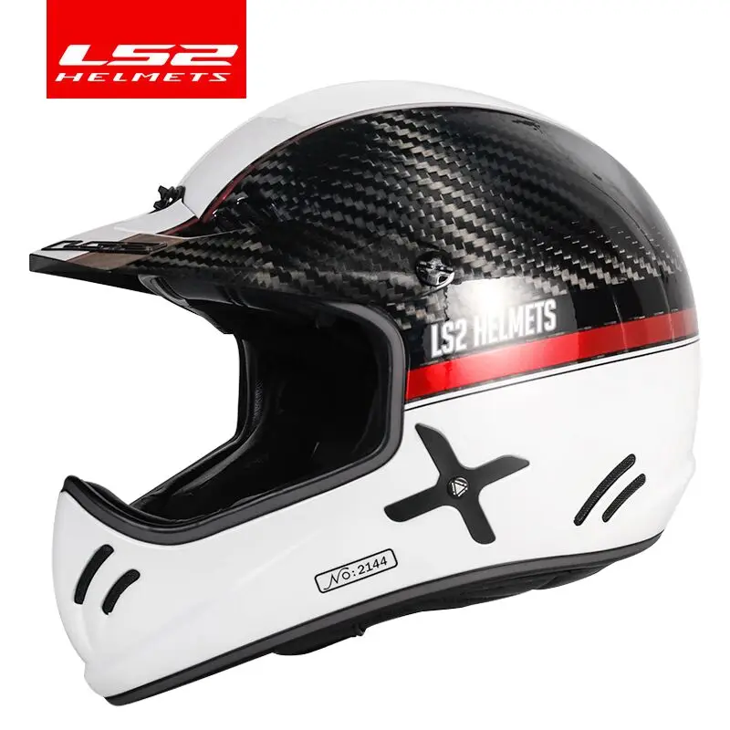 

LS2 XTRA vintage motorcycle helmet LS2 MX471 retro off-road carbon fiber helmet