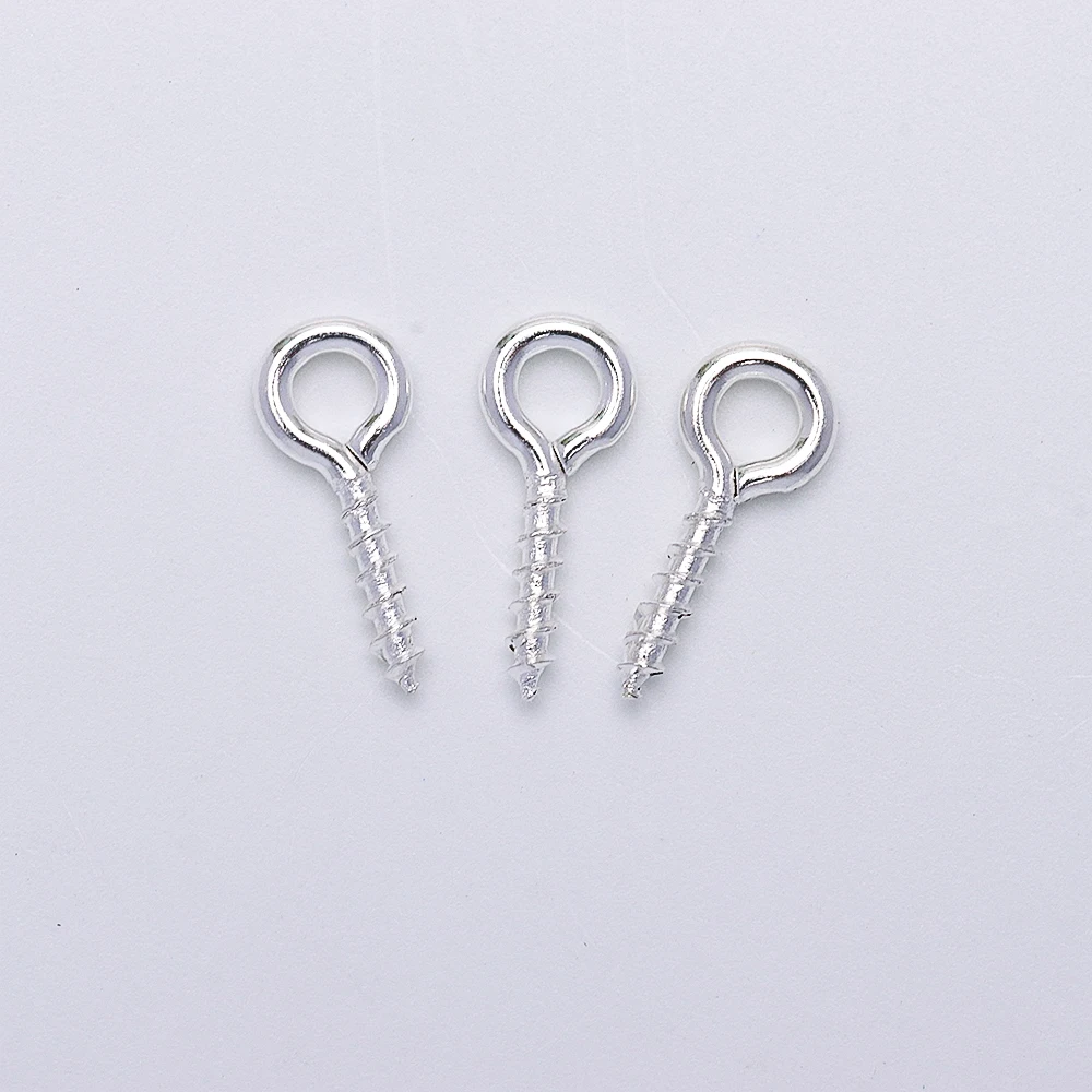 100–200 Stück kleine kleine Mini-Augennadeln, Nietstifte, Haken, Ösen, Schraubgewinde, goldfarbene Verschlüsse, Haken, Schmuckzubehör für die Herstellung von DIY – Detail 11