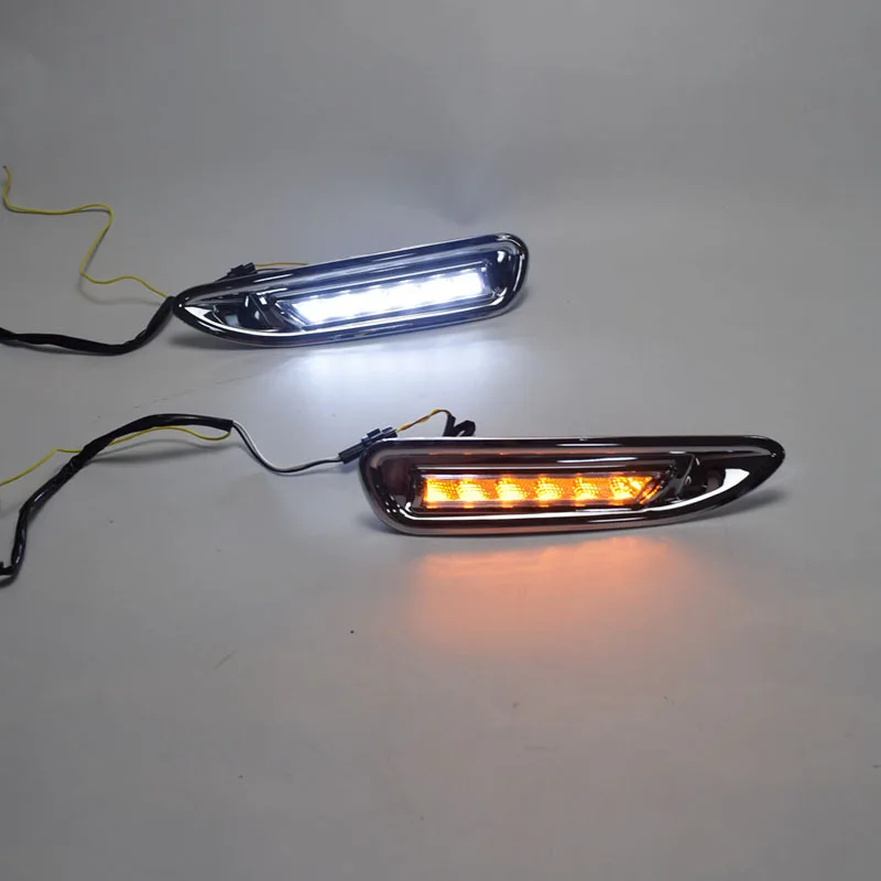 Car 2pcs for Mazda 6 Mazda6 2008 2009 2010 LED DRL Daytime Running Light Daylight headlight fog lamp cover car-Styling