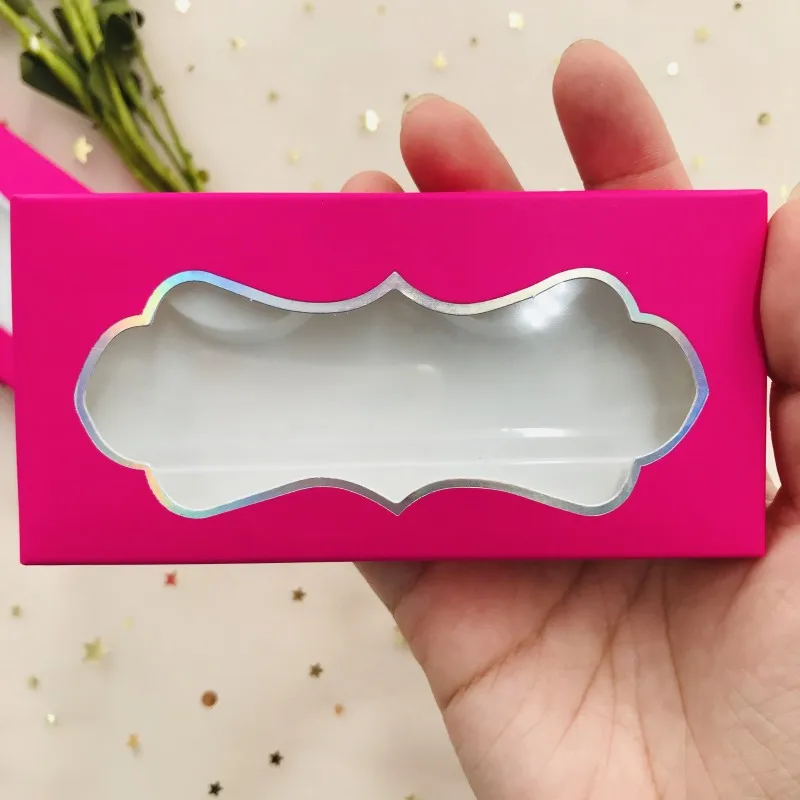 Box wholesale pink cloud lashes box custom private logo pretty packing free trays