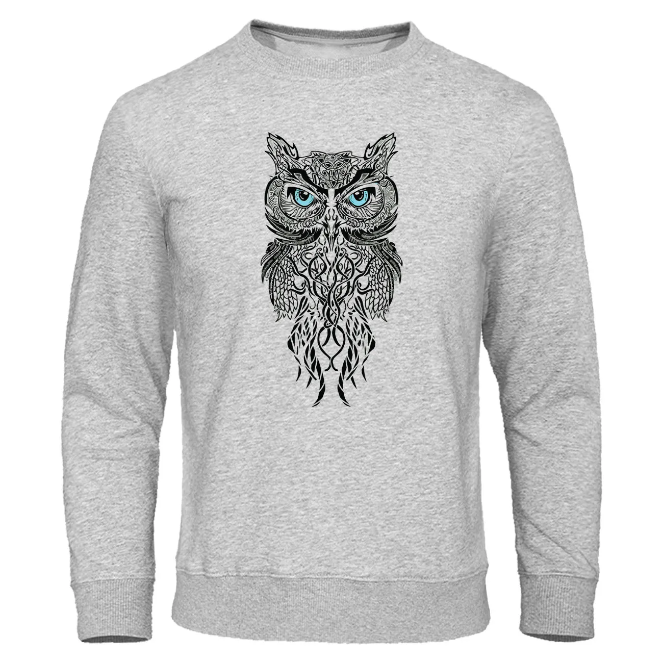 Autumn Brand mens Pullover Hip Hop Male Sweatshirt Stylish Owl Printing Men Hoodies Sweatshirts Casual Animal pattern Streetwear